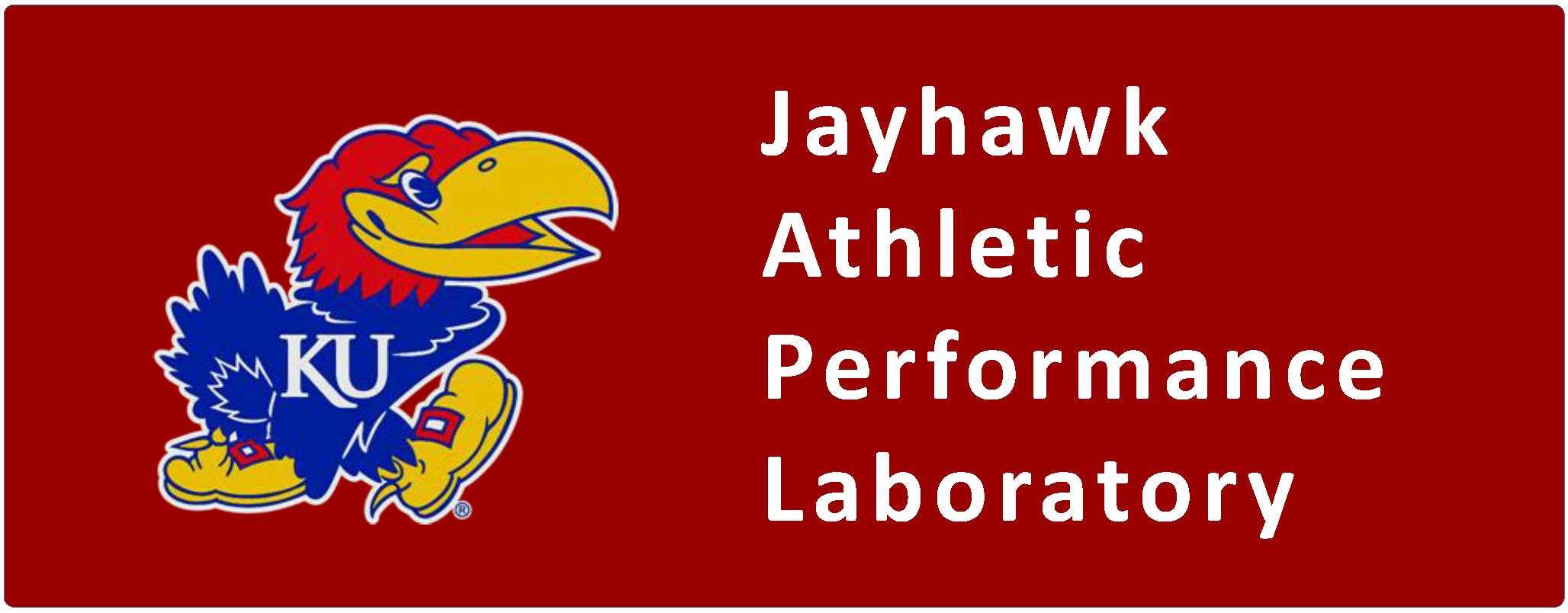Jayhawk Athletic Performance Laboratory logo - KU Jayhawk left aligned
