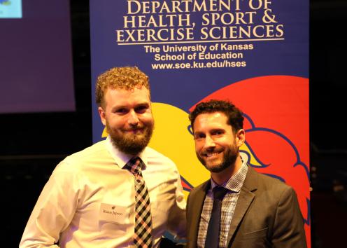 Blake Jepson 2024 Jack Wolfe Memorial Award winner and Dr. Ken Murphy