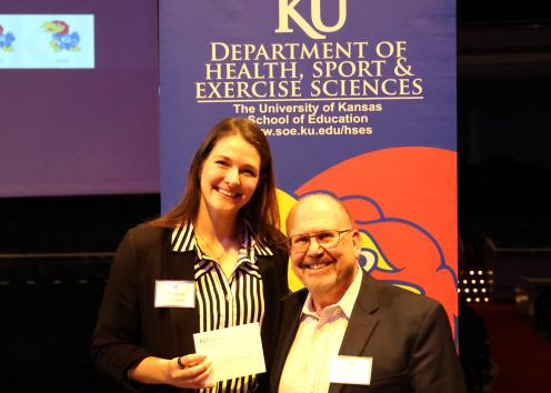 Damjana Cabarkapa 2024 Wayne Osness Outstanding Doctoral Student with Dr. Andy Fry