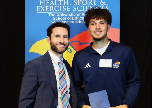 Alex Ivanuska receives Earl Falkenstien Memorial Award and Helen M. Boman Pusey Scholarship