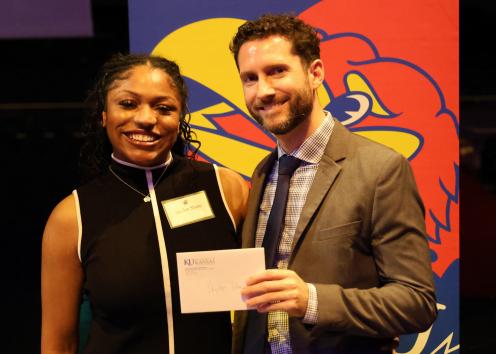 Skyler Shaw 2024 Joie Stapleton Memorial Award with Dr. Ken Murfay