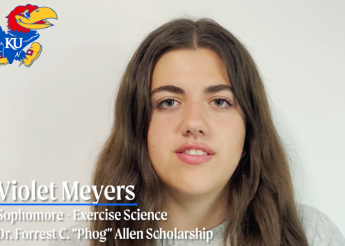Violet Meyers receives Dr. Forrest C. "Phog" Allen Scholarship
